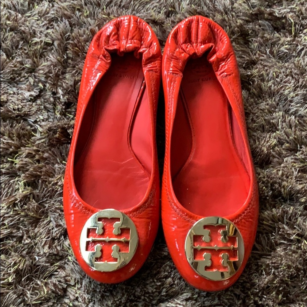 Tory Burch reva latent orange 8.5